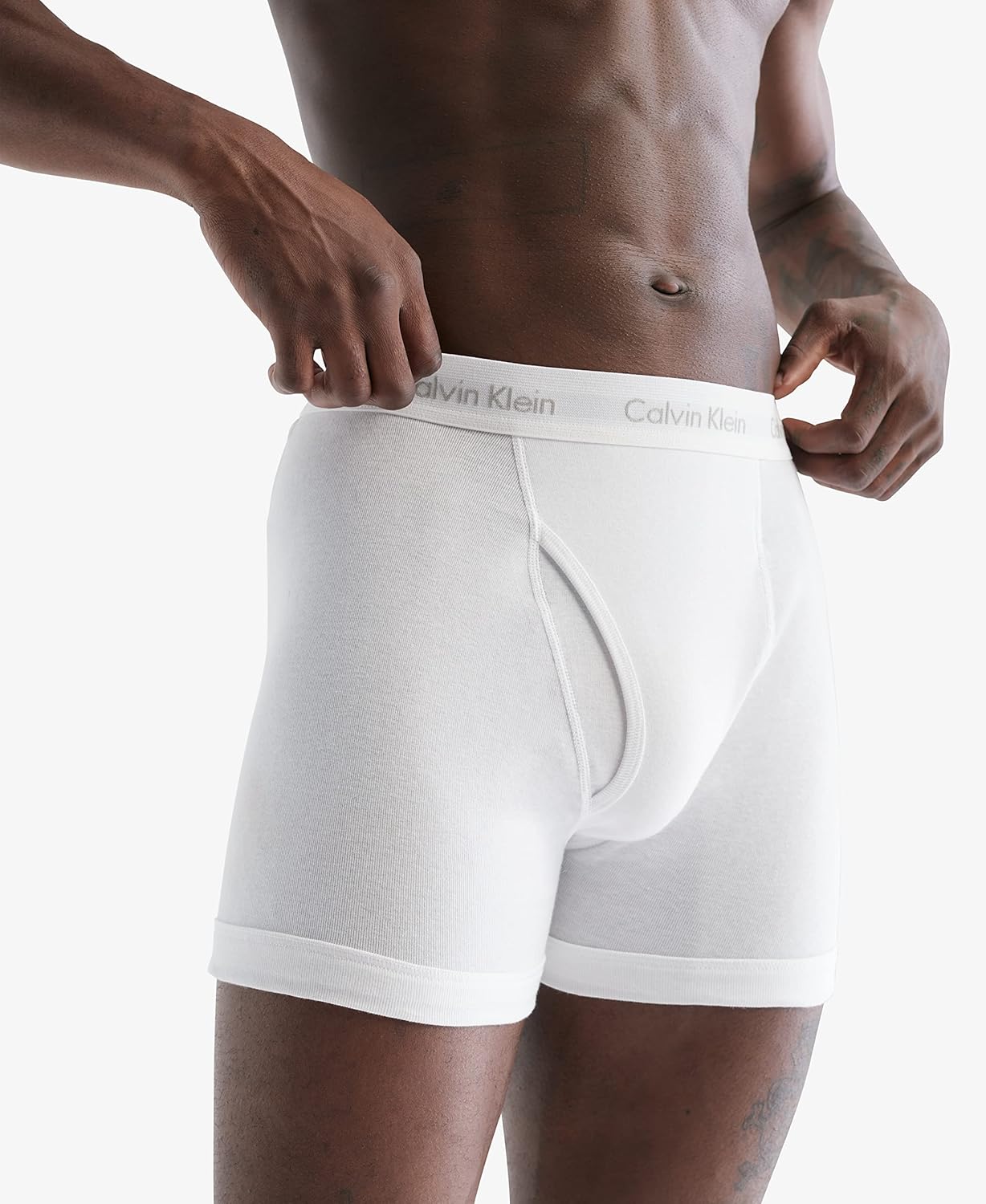 Комплект из 7 мужских боксеров Calvin Klein Cotton Classics, 7 White — фото 4