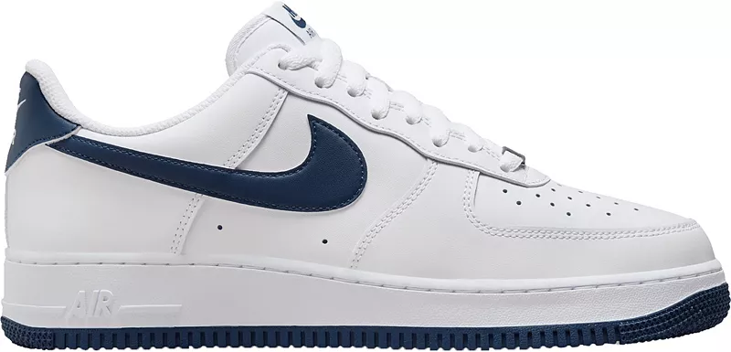 

Мужские кроссовки Nike Air Force 1 '07, цвет White/Midnight Navy