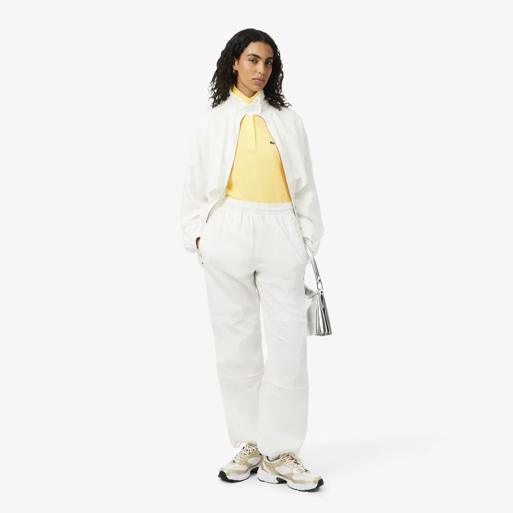 Поло Lacoste Basic Regular Fit, светло-жёлтое — фото 4