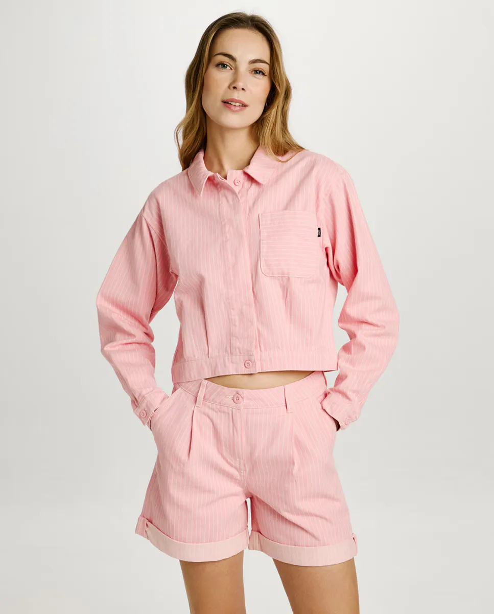 

Женская полосатая рубашка Jack & Jones, цвет Rosa