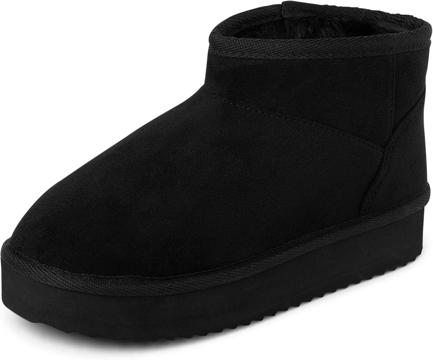 

Детские ботинки The Children's Place для девочек с мини-платформой на щиколотке, с искусственным мехом, Black