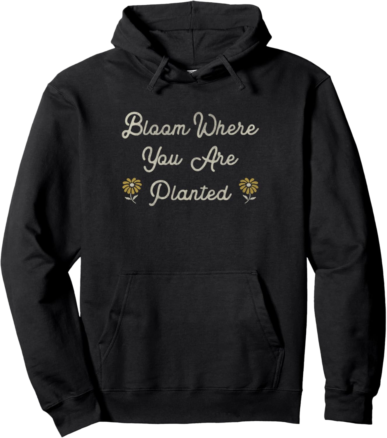 

Худи Bloom Where You Are Planted Daisies, черное Trendy Apparel, Черный, Худи Bloom Where You Are Planted Daisies, черное Trendy Apparel