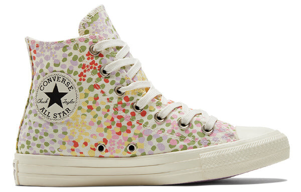 Кроссовки chuck taylor all star high 'floral print - egret' Converse, бежевый — фото 2