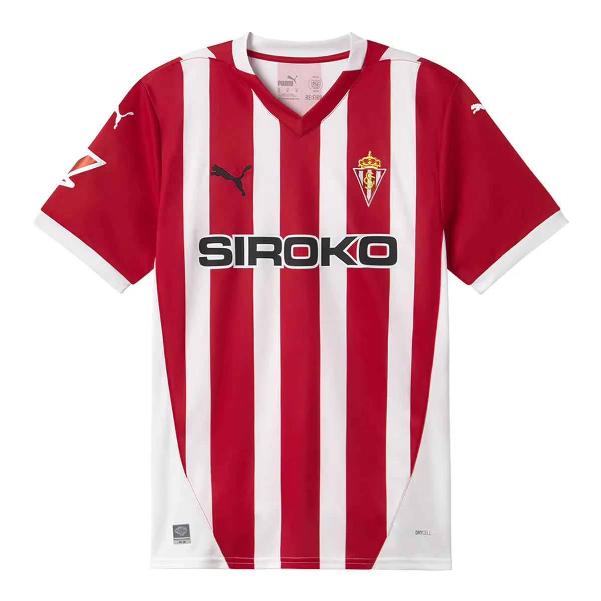 

Мужская домашняя рубашка Puma Sporting Gijón 2024-2025, красный