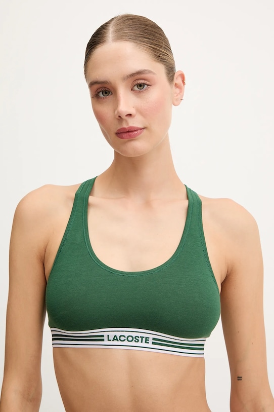Бюстгальтер Lacoste, зеленый