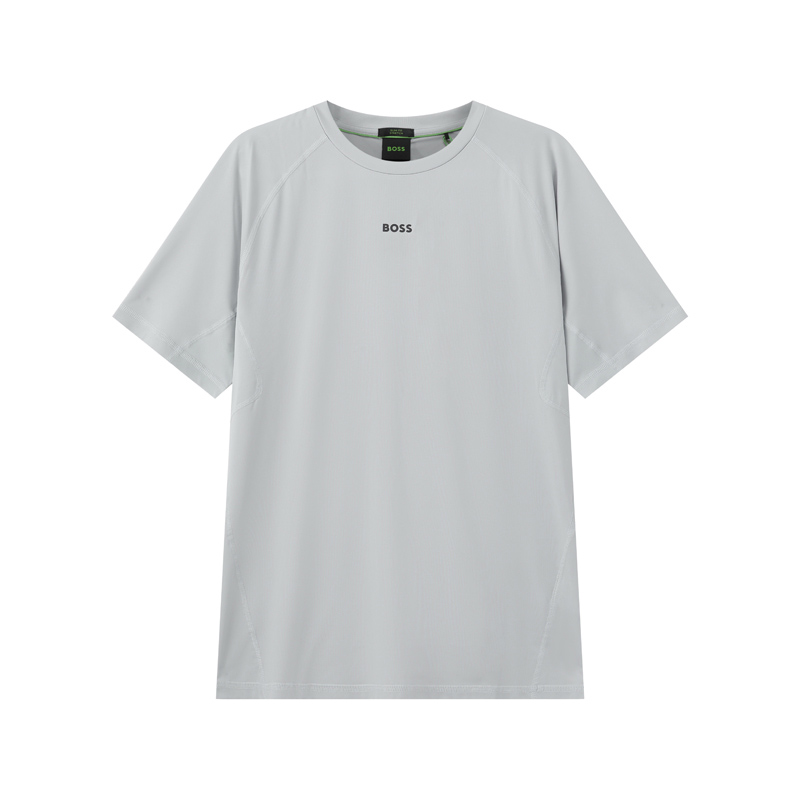 

Футболка SS25 мужская светло-серая HUGO BOSS, светло-серый