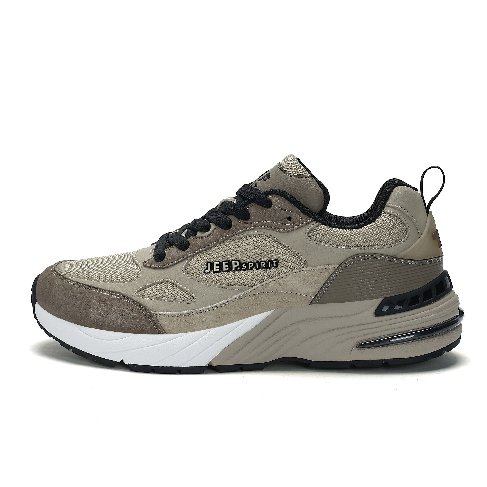 

Износостойкие, дышащие, легкие, низкие кроссовки Rebound для бега, мужские, цвет Moon Dust Gray JEEP SPIRIT, Moon Dust Gray