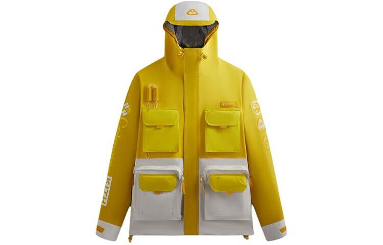 

Columbia Co-brand куртка унисекс белый/желтый Kith