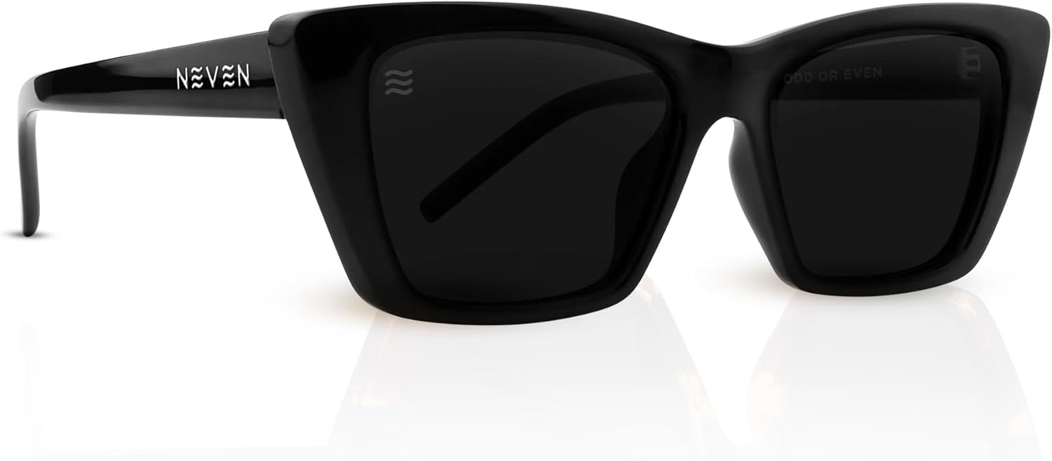 

Женские поляризованные солнцезащитные очки NEVEN Nova – смелые, изысканные очки класса люкс – очки с повышенной защитой от УФ-излучения для повседневного ношения, Noir