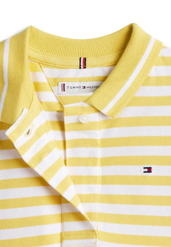 Адаптируемое повседневное платье-поло из пике без рукавов Tommy Hilfiger, Yellow — фото 3
