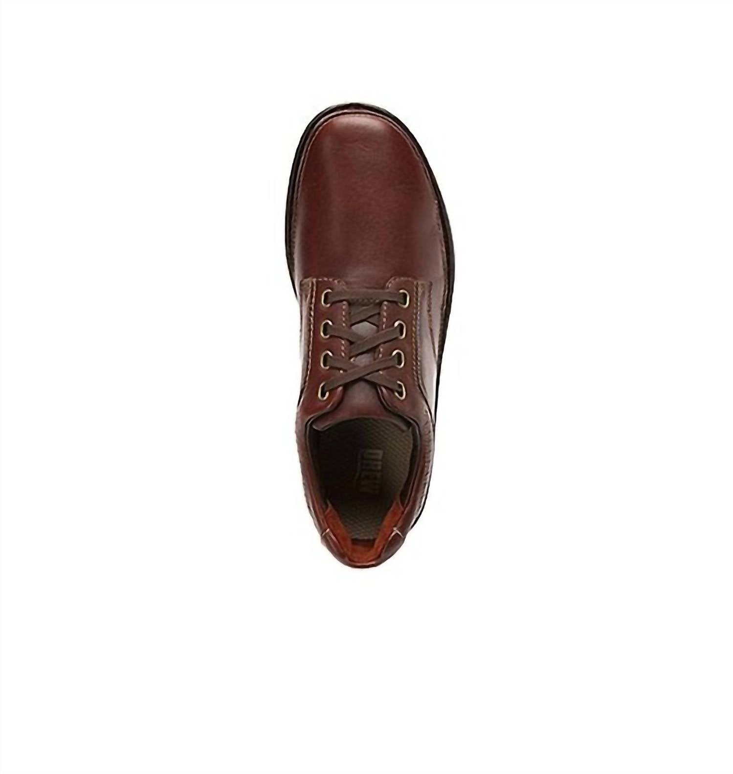 Мужские оксфорды Toledo в цвете коньяк Drew Shoes, Brandy — фото 3