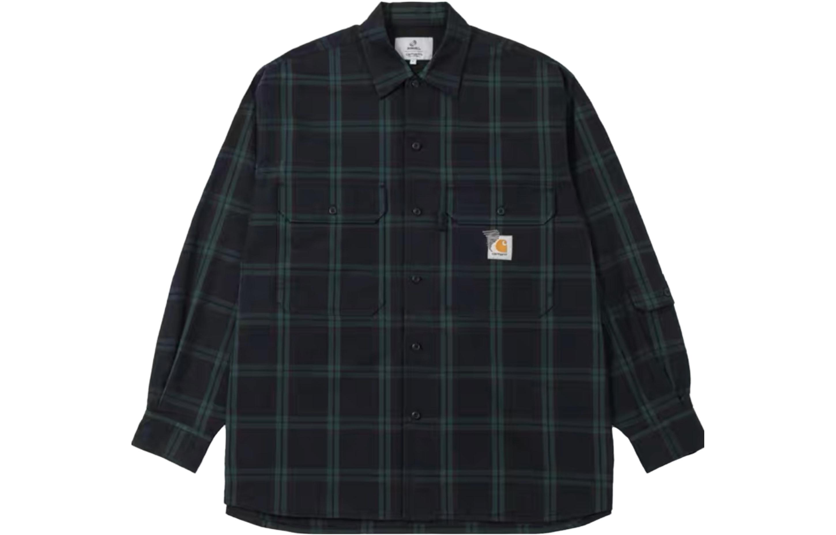 

Футболка X Invincible Check Carhartt WIP, черный зеленый plaid