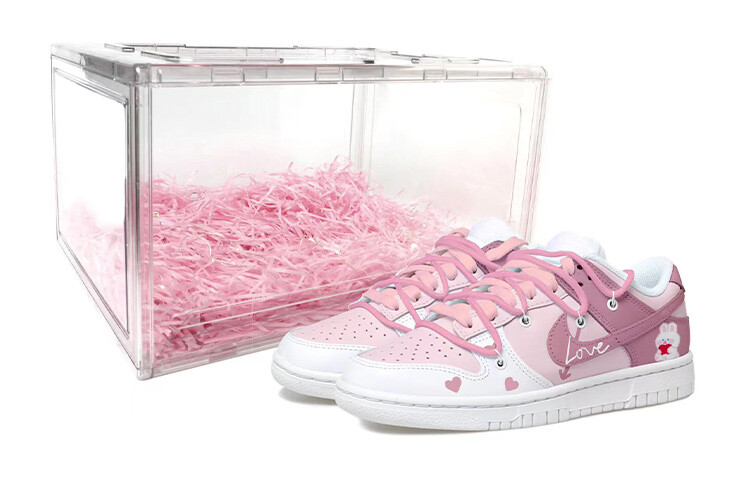 

Кроссовки Nike Dunk Skateboard Shoes Women's Low-Top Purple/Pink