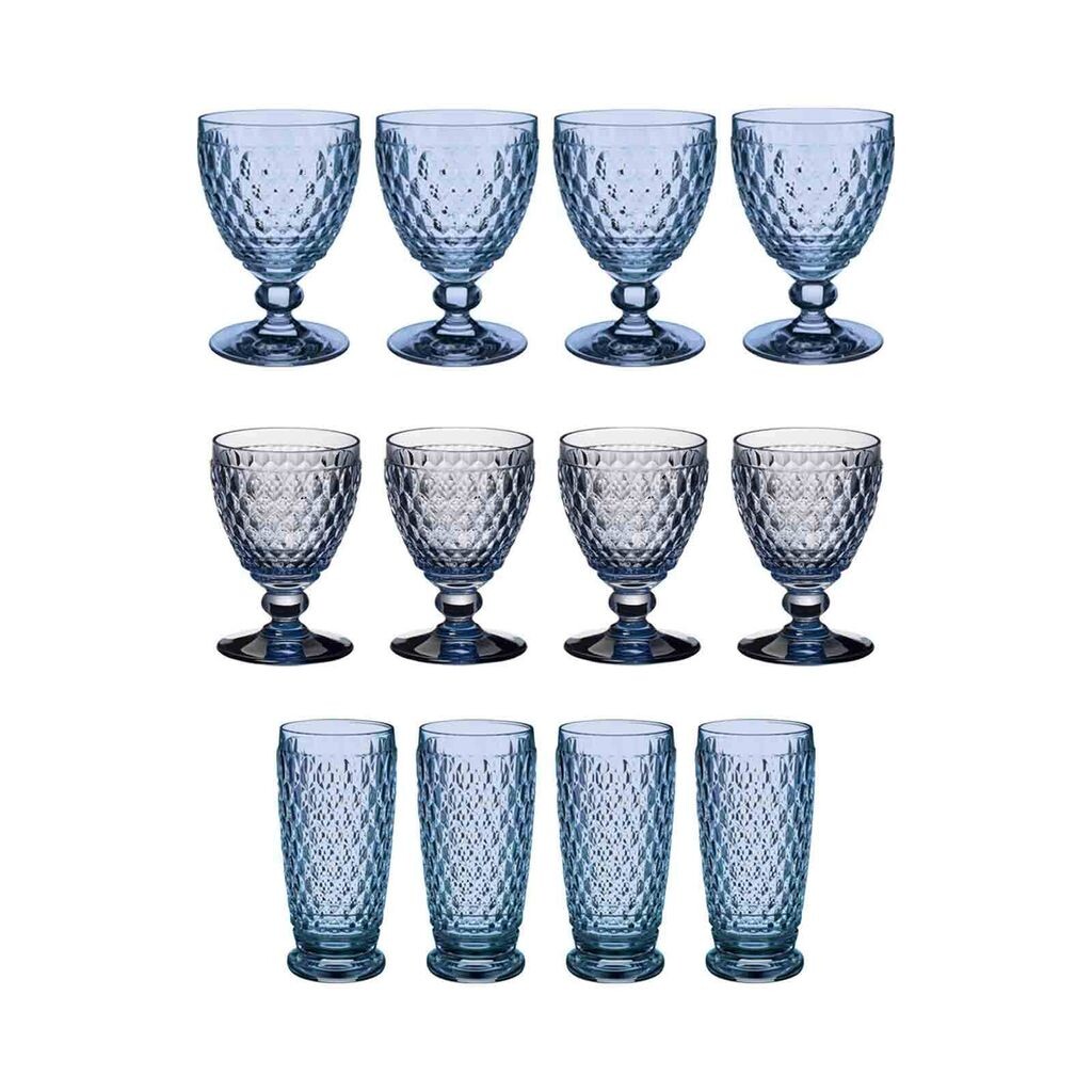 

Villeroy & Boch Boston Набор цветных бокалов для вина и лонг-дринков, 12 шт., синие - DS