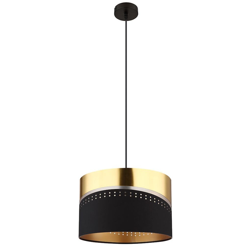 

Подвесной светильник, металл, черный матовый, золото, D 35 см Globo Lighting