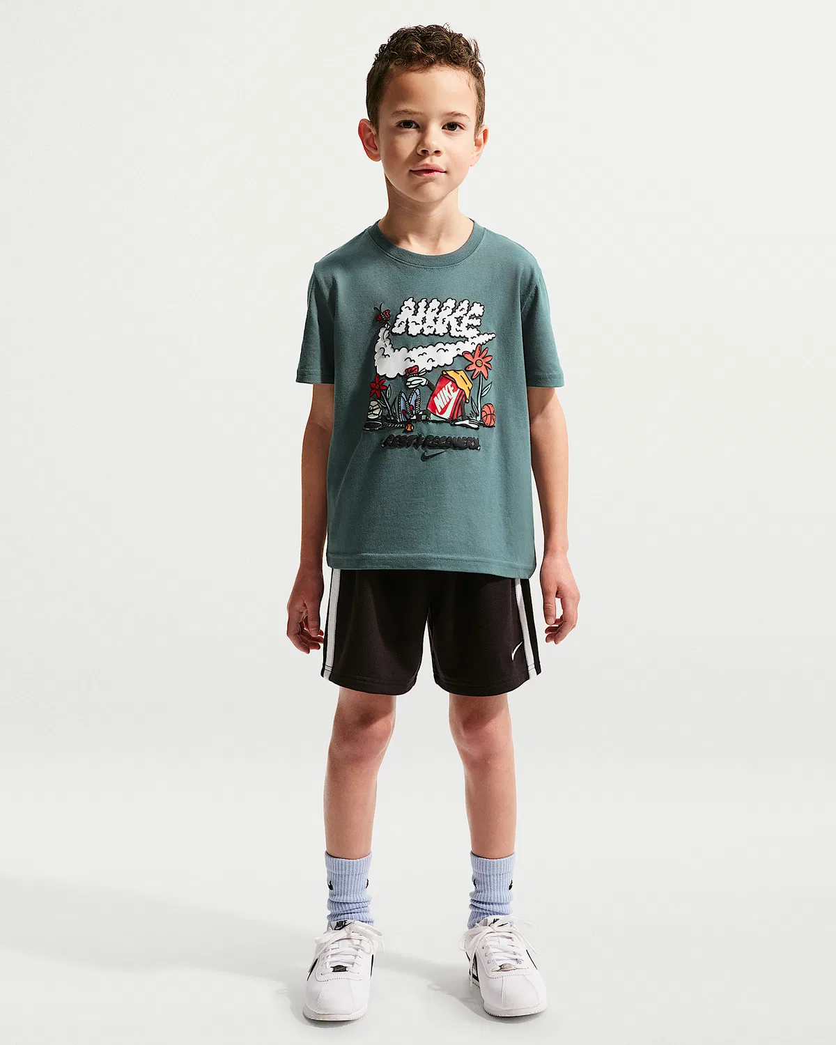 Детская футболка Nike "Rest And Recovery", Mineral Slate — фото 4