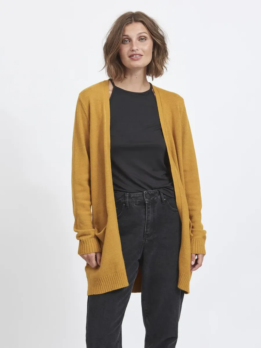 

Кардиган Vila "VIRIL OPEN ТРИКОТАЖНЫЙ КАРДИГАН L/S - NOOS", цвет Chai Tea Detail:Melange