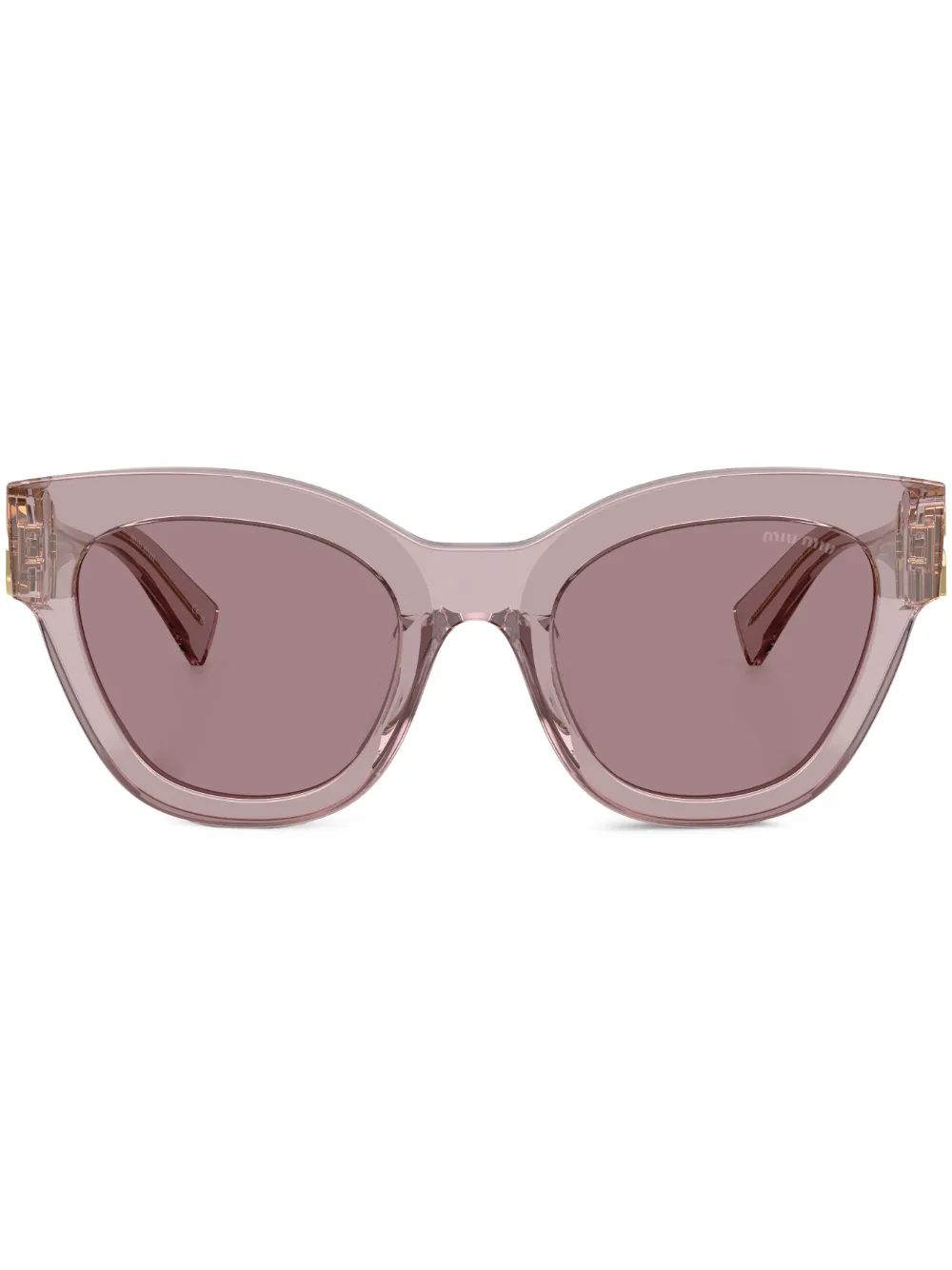 

Солнцезащитные очки в прозрачной оправе Miu Miu Eyewear, фиолетовый
