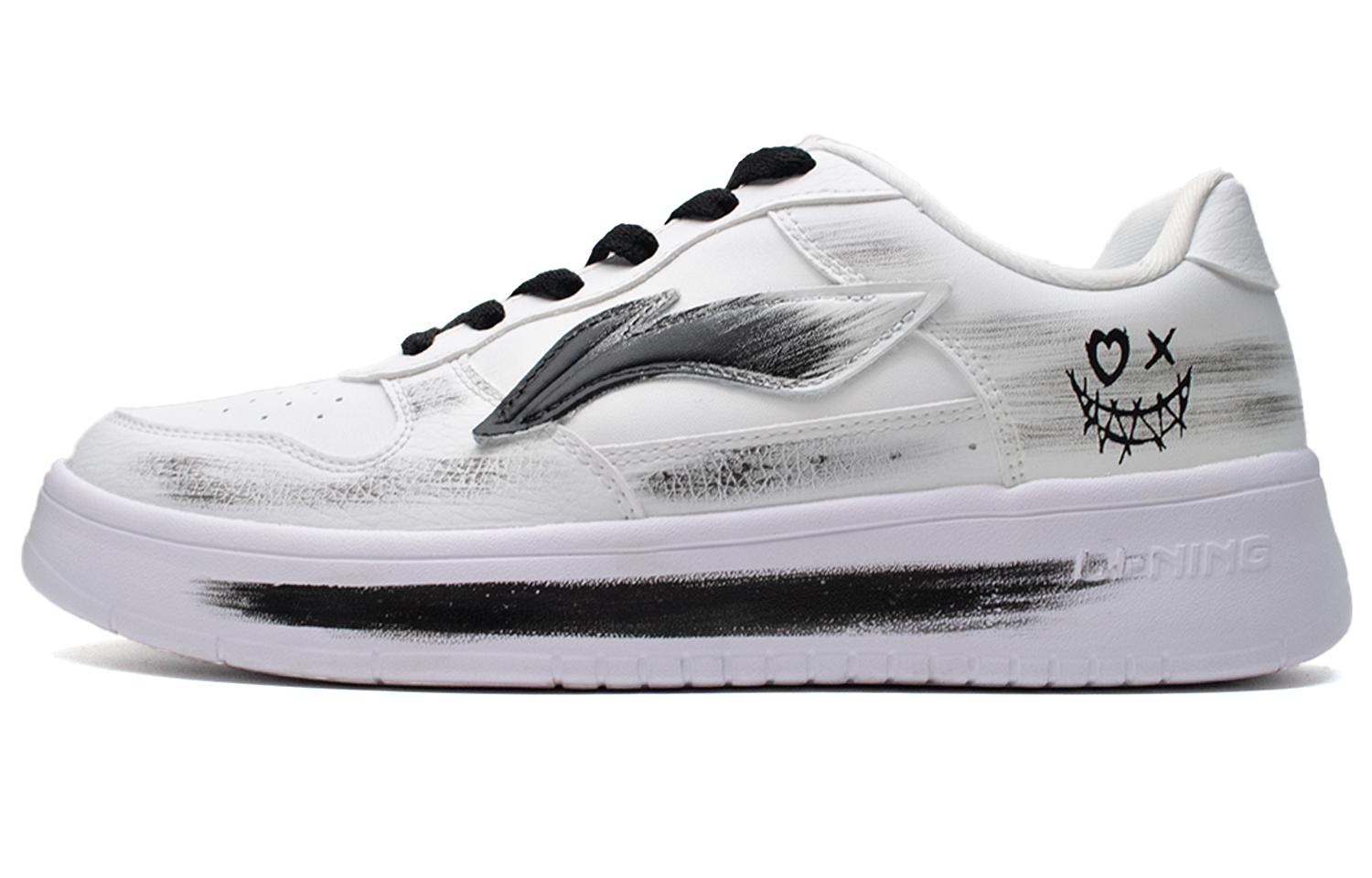 

LINING Кроссовки для скейтбординга Pontoon Boats, мужские, низкие, черно-белые