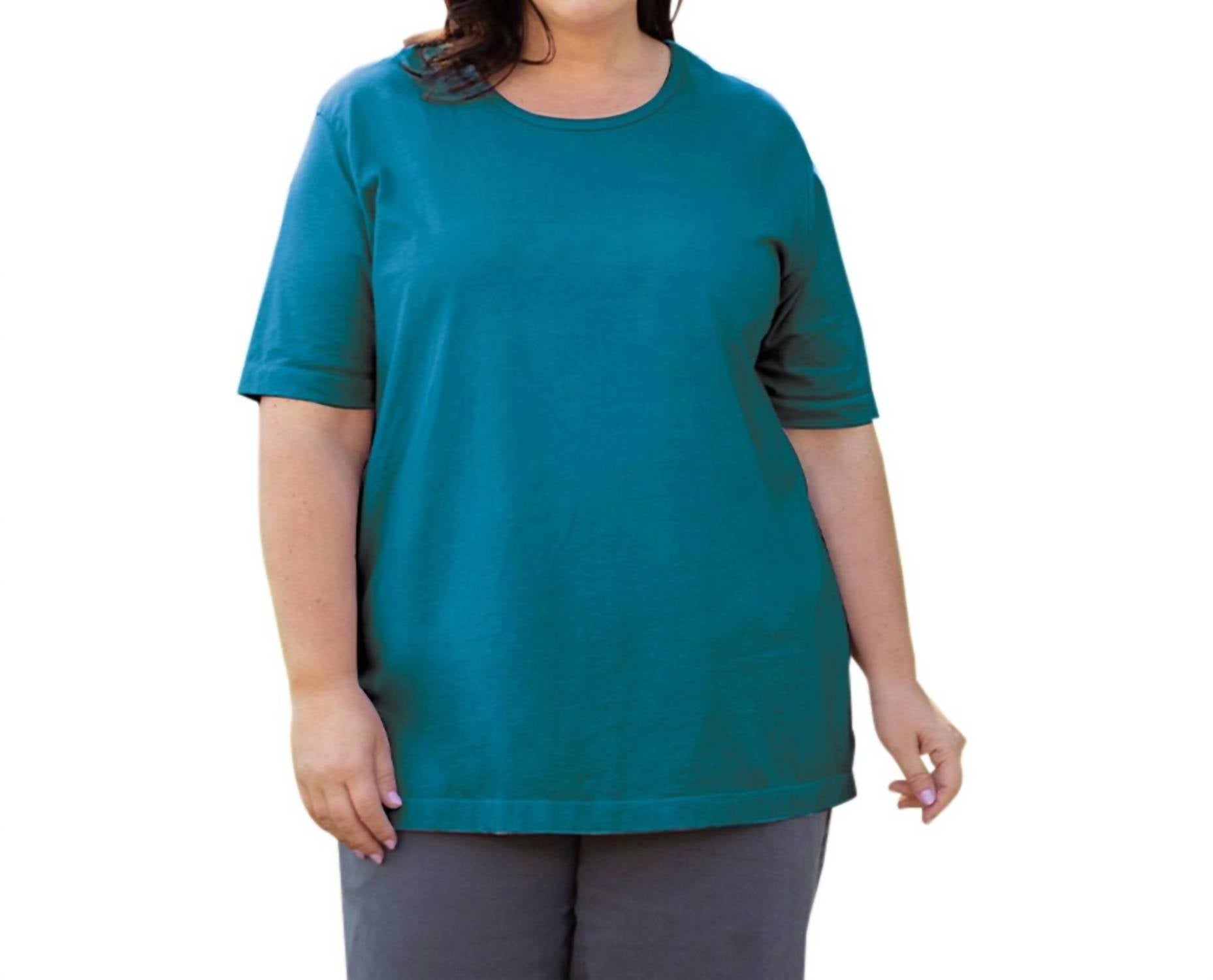 

Футболка с коротким рукавом из хлопка - Plus In Ocean Depths On The Plus Side, Ocean Depths