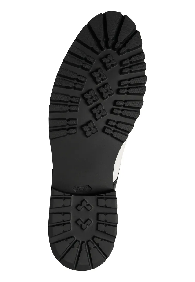 Тапочки Henry Stevens "Barkley CDM business Shoes", мужские кожаные тапочки ручной работы, костюмные туфли, черно-белый — фото 4