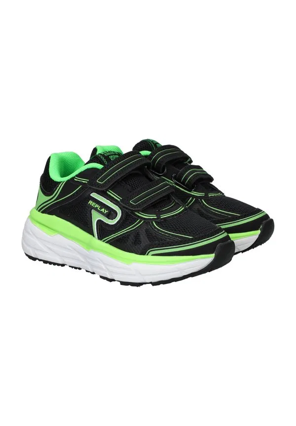 Детские кроссовки js910003t christal Replay, Black/Fluo Green — фото 2