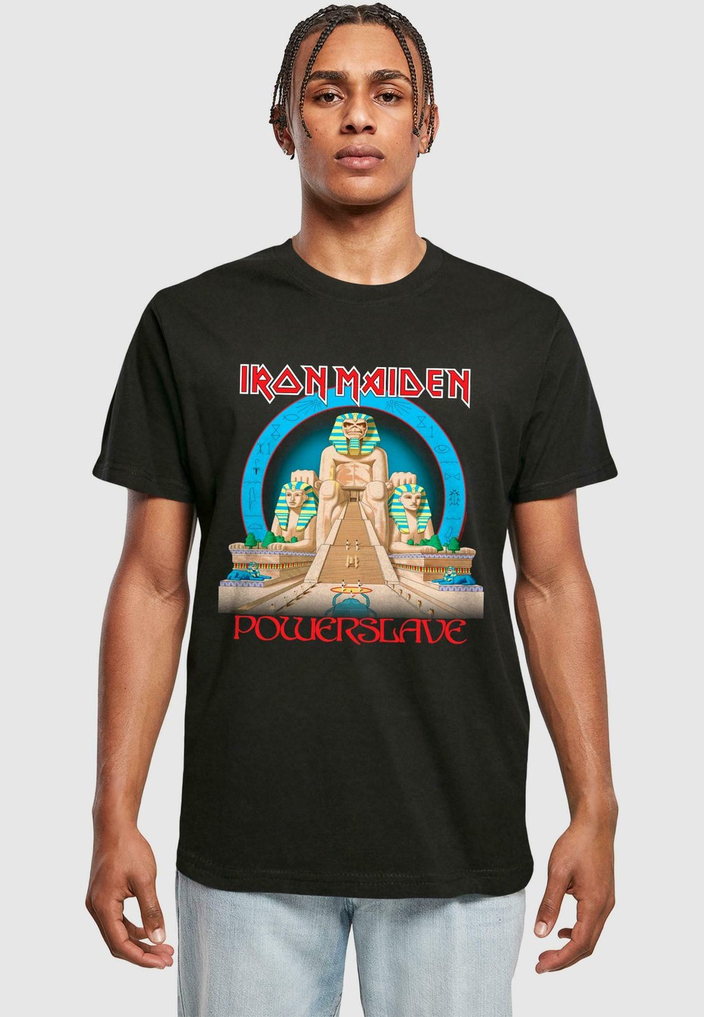 

Футболка с принтом POWERSLAVE - WORLD SLAVERY TOUR EGPYT Merchcode, черный