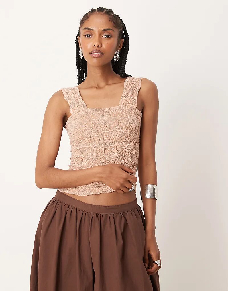 

Топ Free People с текстурированной надписью «Любовное послание» из березы