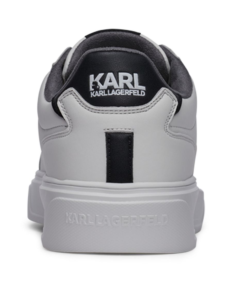 Мужские кожаные кроссовки Karl KARL LAGERFELD PARIS, White — фото 3