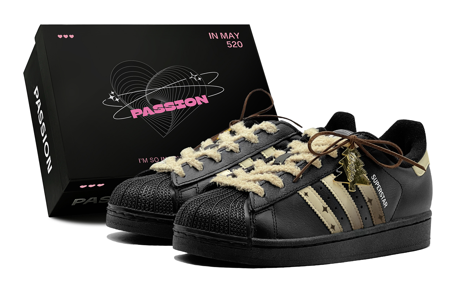 

Superstar 2 Couple's, Lemon Xingji, модная универсальная, минималистичный стиль, удобные низкие Adidas Originals, champagne