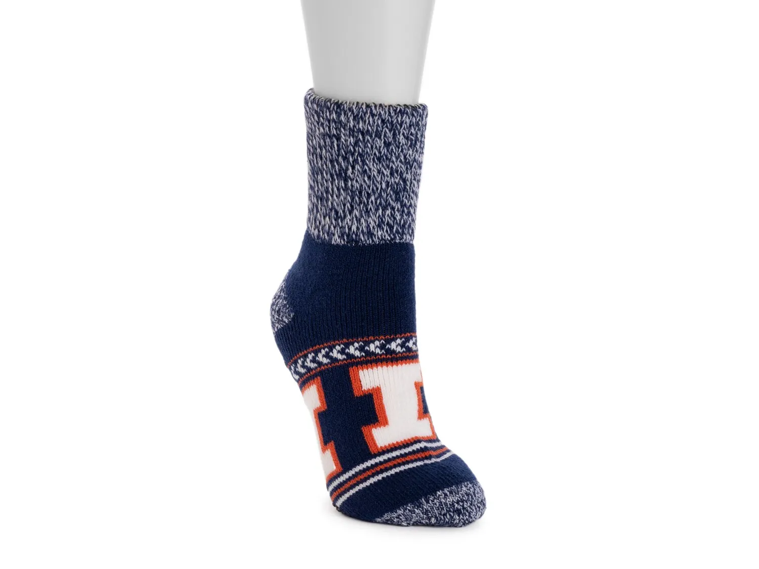 

Носки Game Day Unisex Heat Retainer Short Crew Socks Muk Luks, цвет illinois