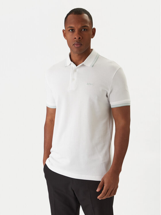 Поло regular fit Paddy 50469055 Boss, бежевый