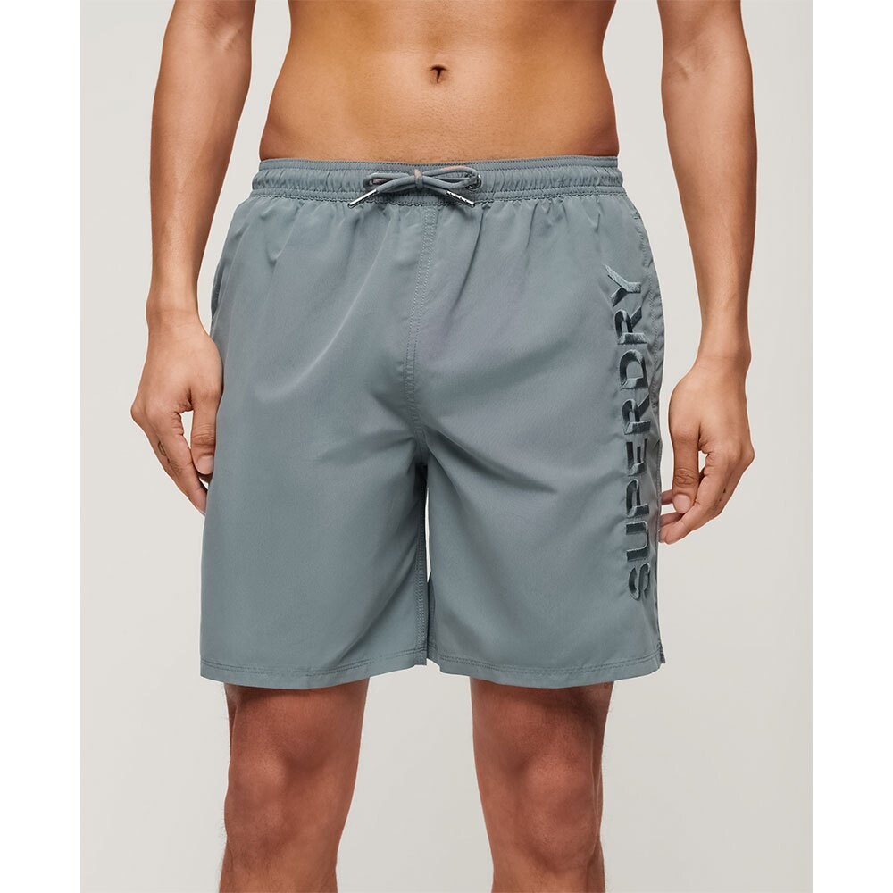 

Шорты для плавания Superdry Premium Embroidered 17´´ Swimming Shorts, серый