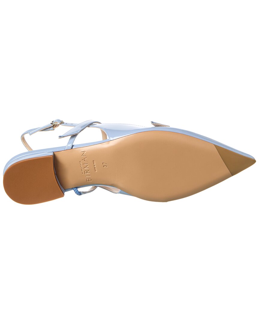 Туфли-лодочки Alexandre Birman Tita Patent Slingback Flat, синий — фото 4
