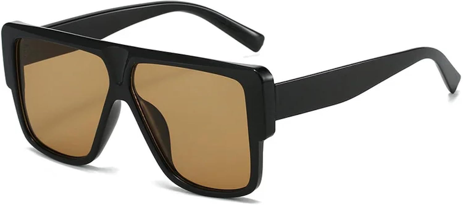 

Модные солнцезащитные очки большого размера для женщин, ретро-очки с градиентным переходом, защита от УФ-излучения UV400, мужские солнцезащитные очки TKKTLLT, Black-brown