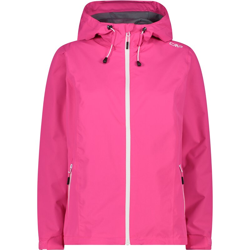 

Куртка-Дождевик женская с фиксированным капюшоном Cmp, фуксия