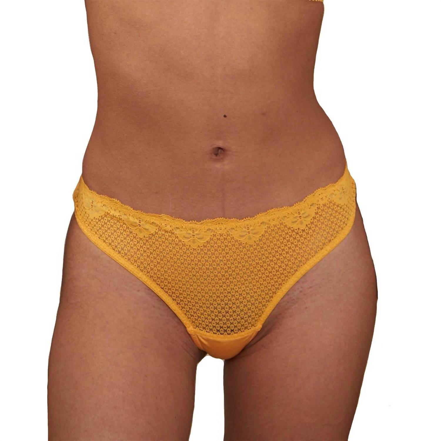 

Кружевные стринги Duet Low Rise в цвете Marigold Timpa Lingerie