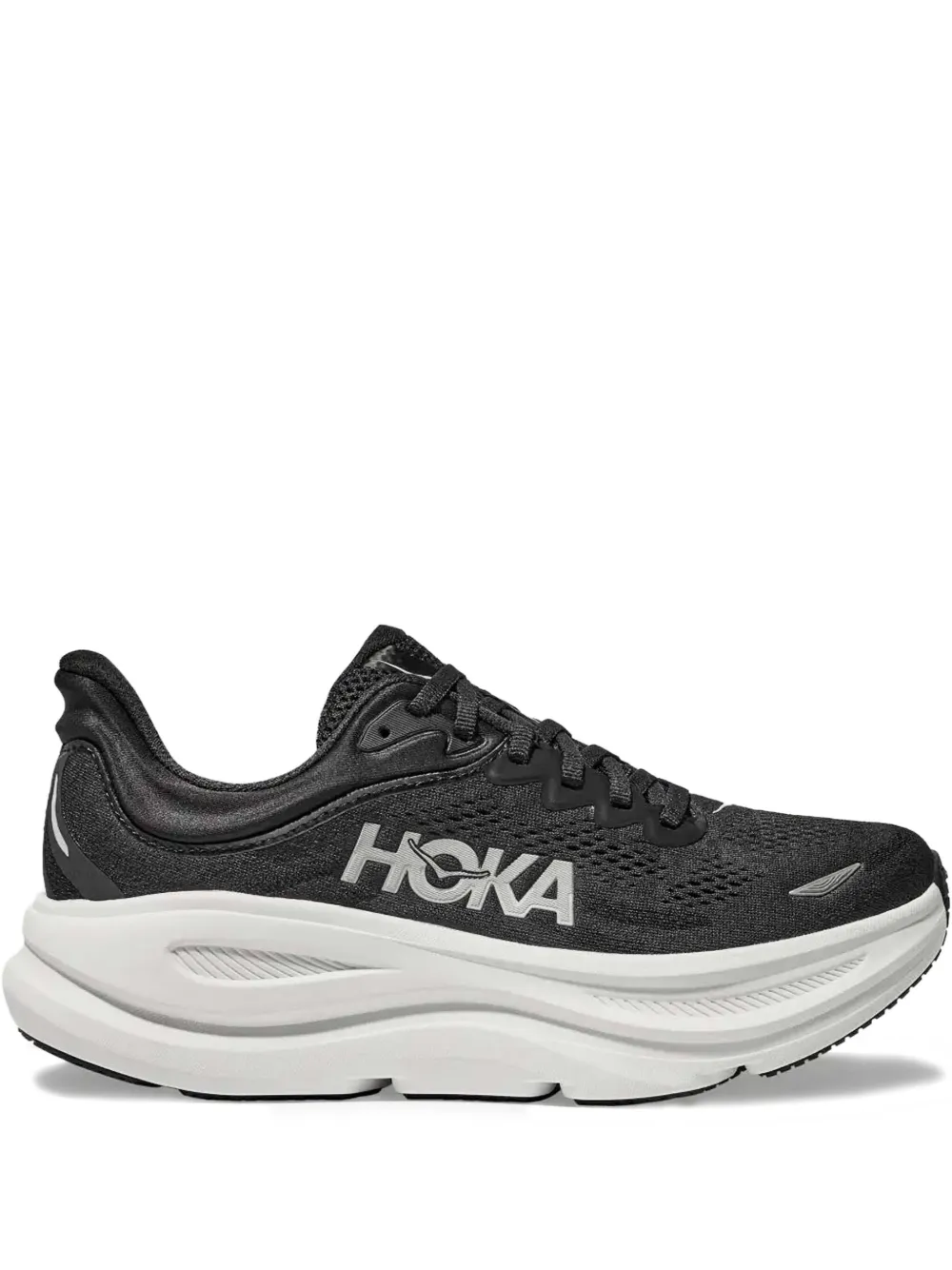 Кроссовки Bondi 9 Black/White HOKA, черный