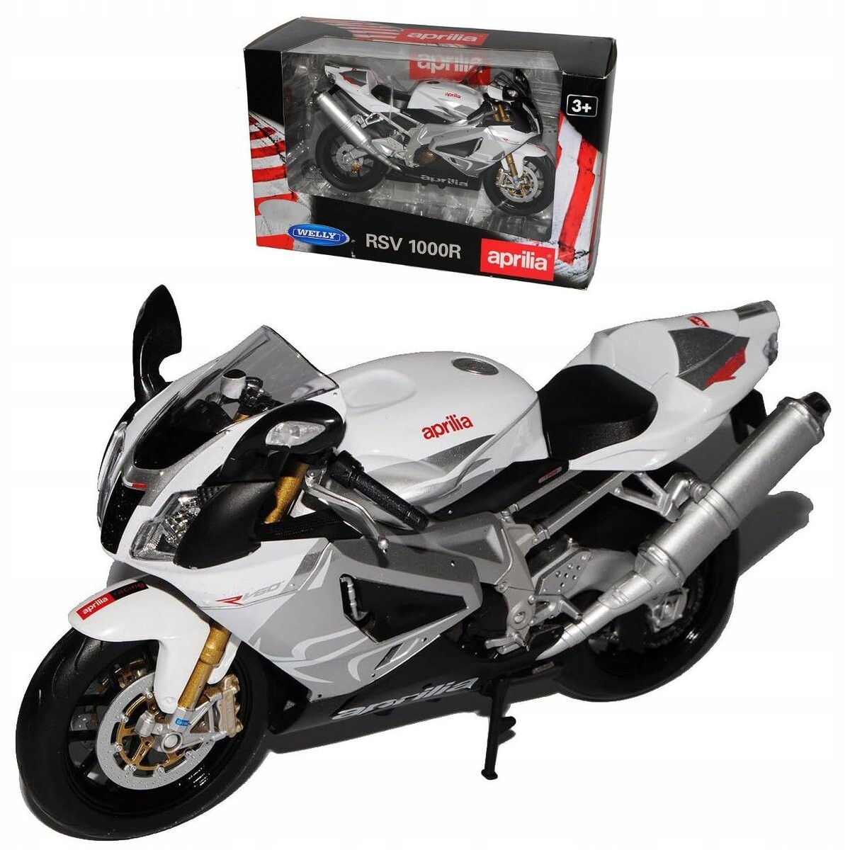 

Модель Aprilia RSV 1000 R масштаб 1:10 Welly