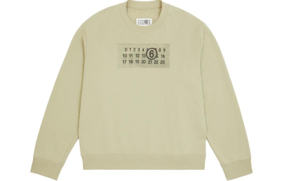 

SS24 Толстовка унисекс зеленая Mm6 Maison Margiela, зеленый
