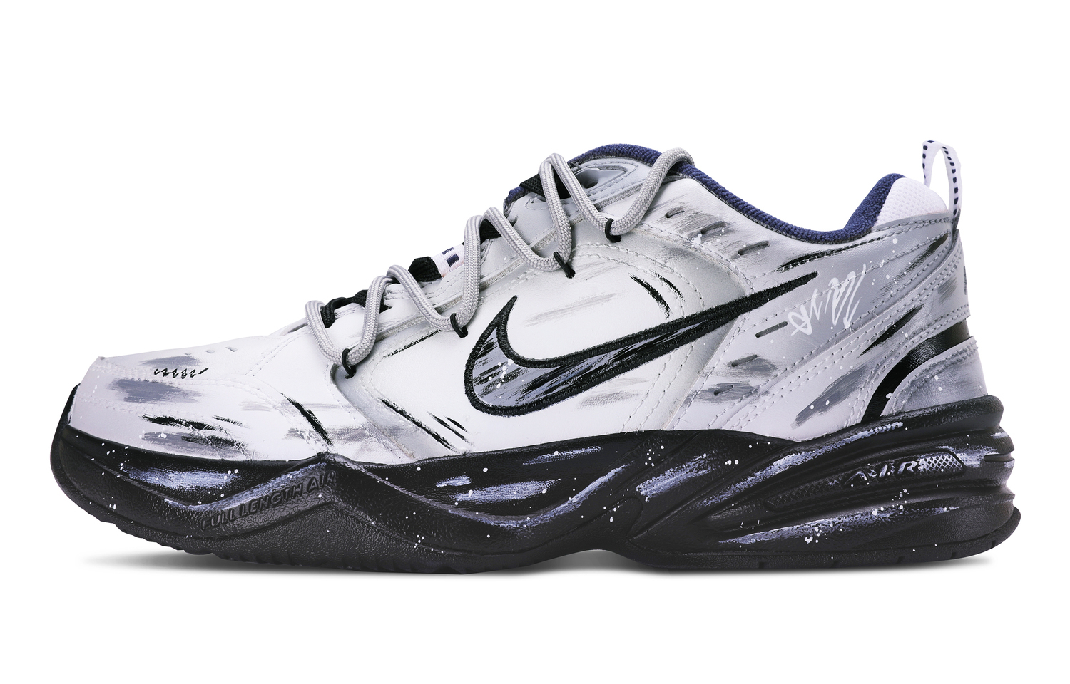 

Nike Air Monarch 4 устойчивые к истиранию низкие массивные кроссовки unisex gray