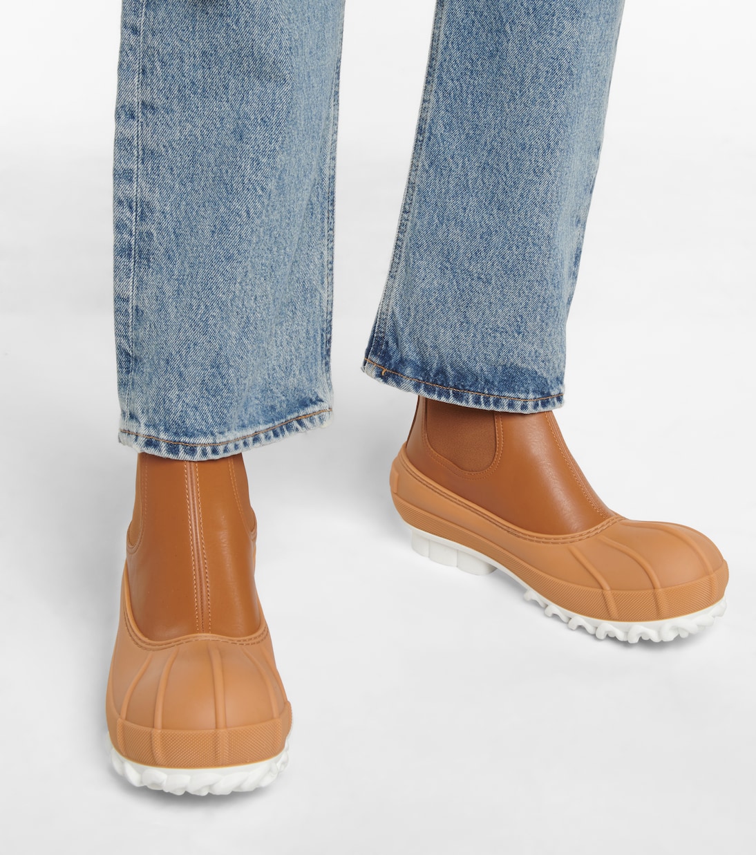 Ботинки челси Duck City из искусственной кожи Stella McCartney, Cuoio — фото 4