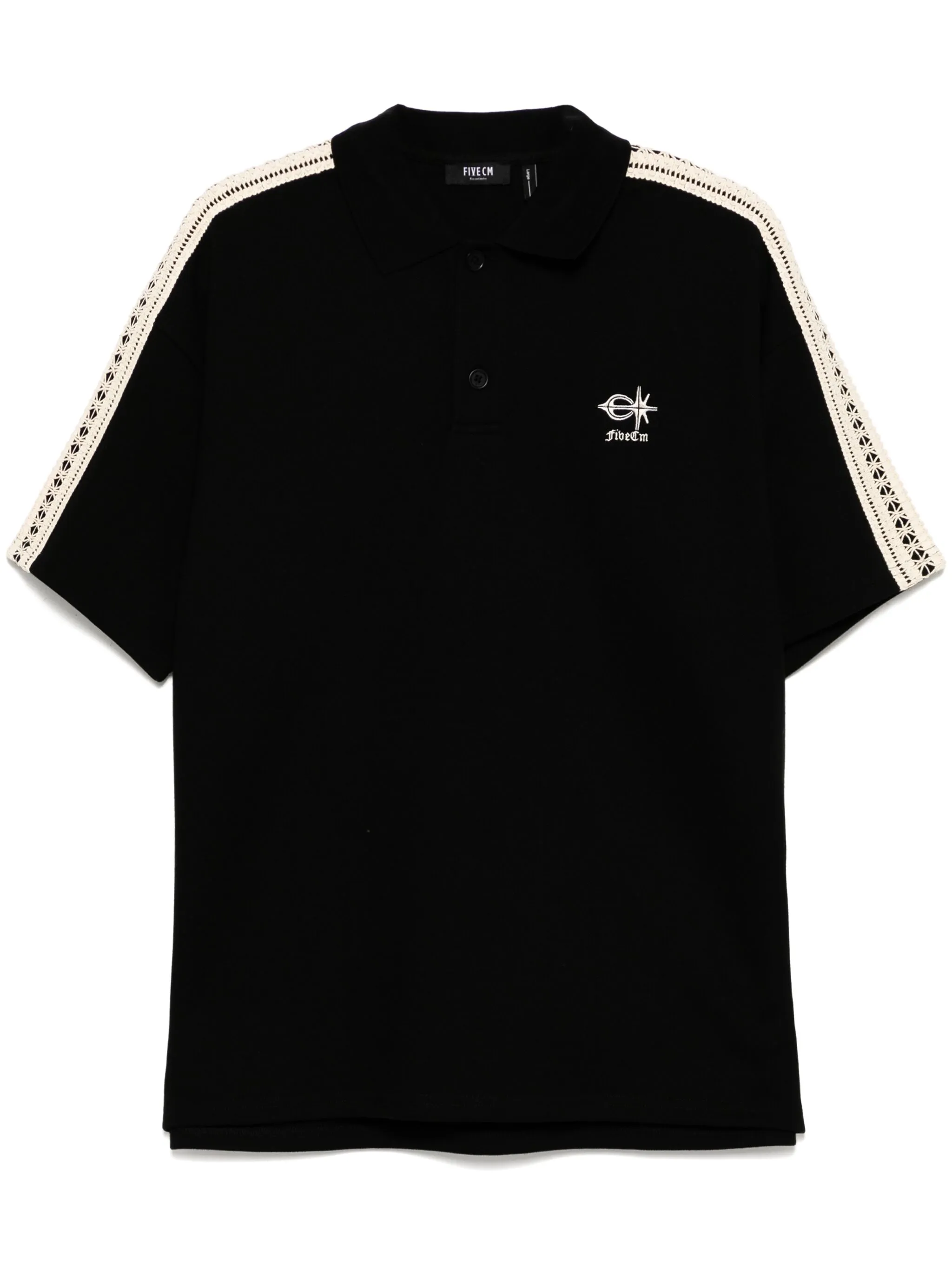 

Рубашка поло с вышитым логотипом Five Cm, черный