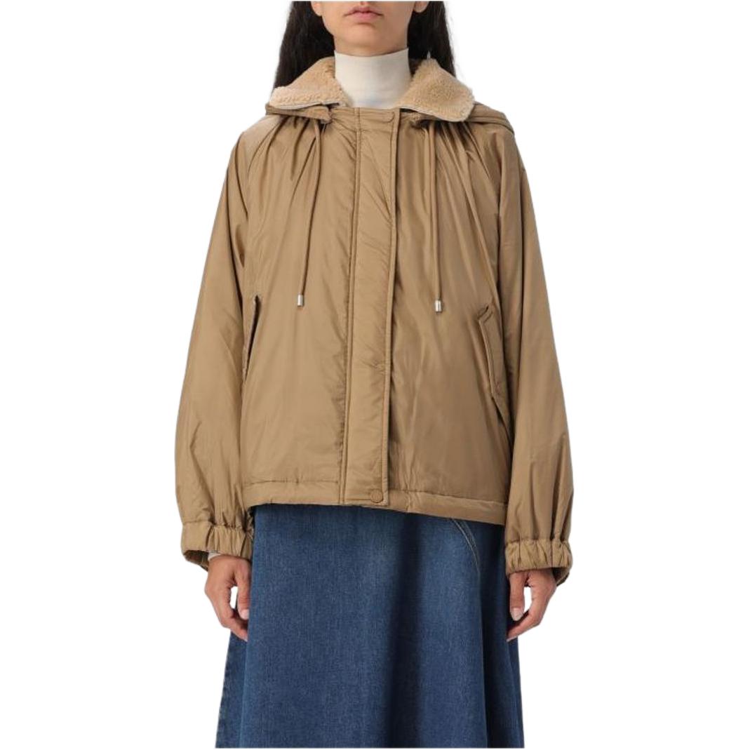 

Пуговичный Пальто с Детализированным Шнуром WEEKEND MaxMara, Верблюжий