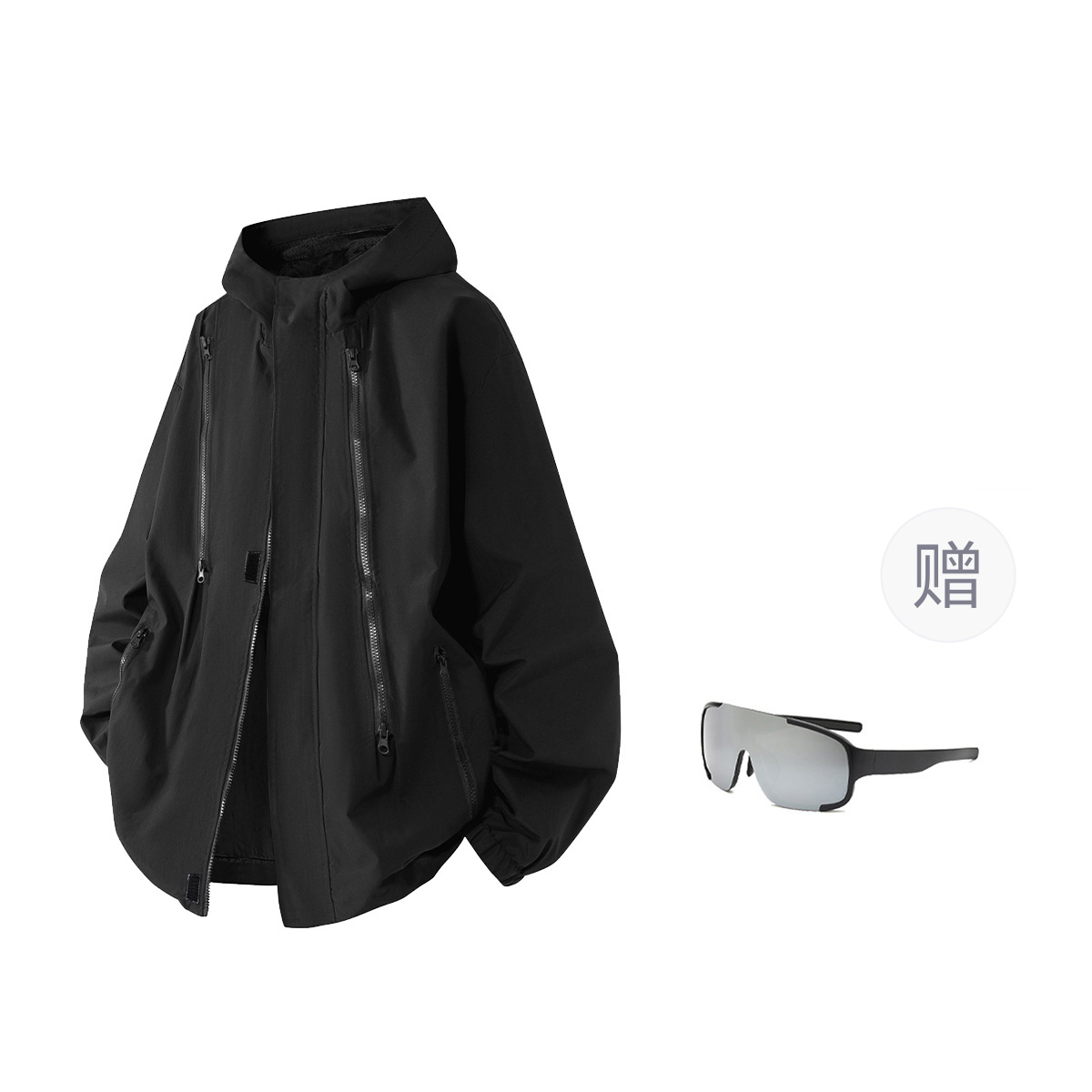 

Куртка унисекс Ppge, Black 3-in-1 Detachable Box