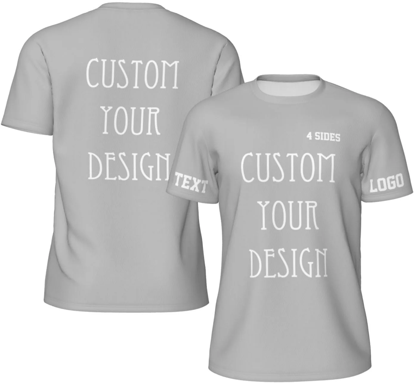 

Футболка Custom для мужчин с принтом на все стороны