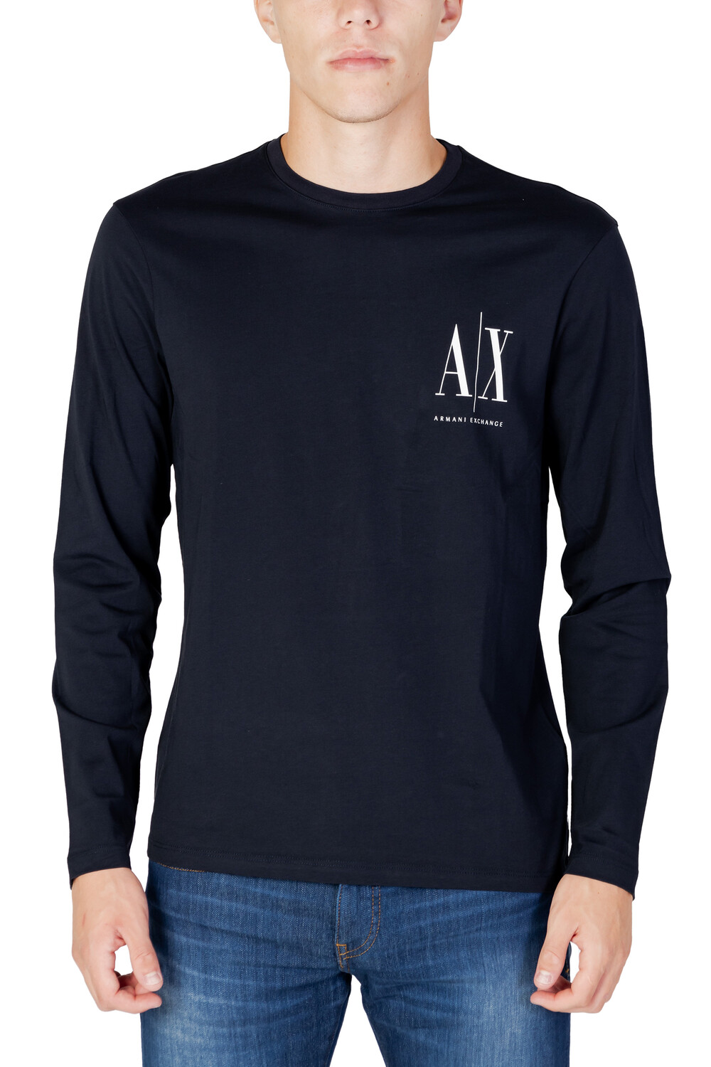 

Лонгслив мужской Armani Exchange с принтом, синий