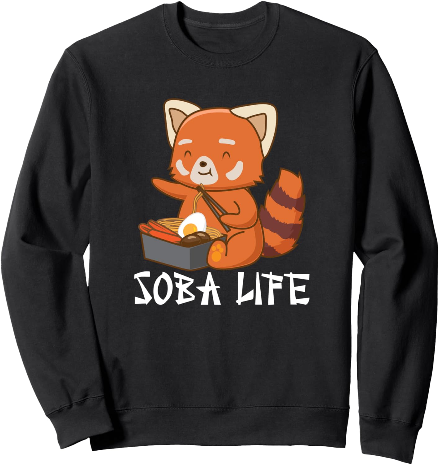 

Освежитель воздуха Soba Life, панда, японская еда, аниме, толстовка Soba Ramen Life Co., черный