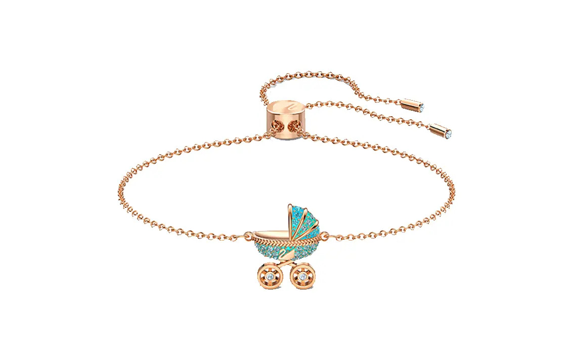 

Сладкие браслеты для женщин Swarovski, розовый золотой-tone plated