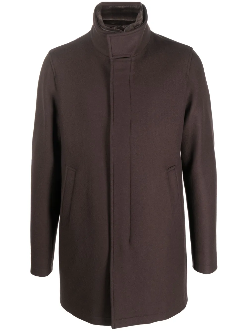 

Шерстяное пальто Herno, коричневый